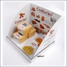 Présentoir Pvc-carton Cookieswil