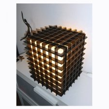 Lampe BEE plexiglas transparent et noir