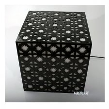 Lampe HANDER plexiglas transparent et noir