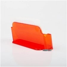 PORTE VISUEL ACRYLIC POLYSTYRENE ORANGE TRANSLUCIDE
