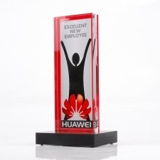 Tropheé plexiglas HUAWEI EXCELLET NEW EMPLOYEE