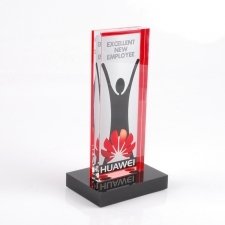 Tropheé plexiglas HUAWEI EXCELLET NEW EMPLOYEE