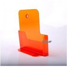 PORTEBROCHURE ACRYLIC POLYSTYRENE ORANGE TRANSLUCIDE A4 VERTICAL