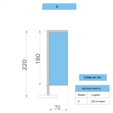 TÉLESCOPIQUE DRAPEAU DE LUMIÈRE MAST