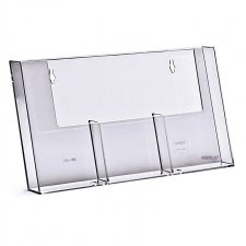 Porte brochures MURAL 1/3 A4 VERTICAL-3 CREUX