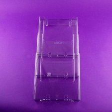 Porte brochures MURAL A4 V o H 3 COMPARTIMENTS