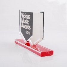 Trophée plexiglas VICIOUS MUSIC AWARDS