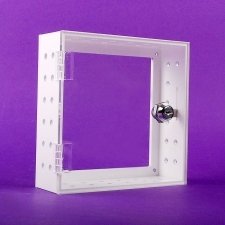 Coffres forts plexiglas THERMOSTAT blanc et transparent