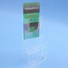 Porte Brochures 1/3 A4 Vertical (3 NIVEAUX)