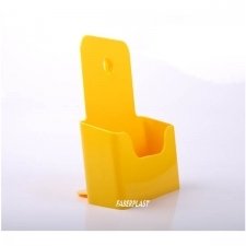 PORTE BROCHURE ACRYLIC POLYSTYRENE JAUNE A5 VERTICAL