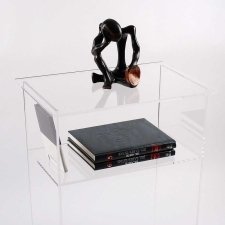 Table auxiliaire en méthacrylate avec étagère