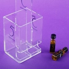 Présentoir en plexiglas huiles 5 ELEMENTOS