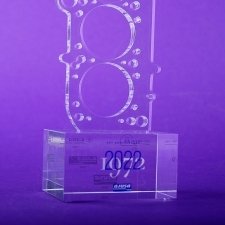 Trophée du méthacrylate plexiglas AJUSA 2022