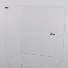 Vitrine en plexiglas 5 ÉTAGÈRES avec roulettes