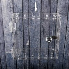 Boîte en plexiglas THERMOSTATS DE SÉCURITÉ avec entrée de tuyau