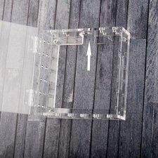 Boîte en plexiglas THERMOSTATS DE SÉCURITÉ avec entrée de tuyau