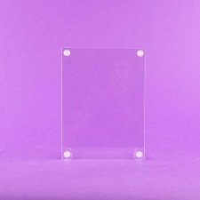 Porte feuille plexiglas présentoir BARRE transparent