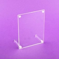 Porte feuille plexiglas présentoir BARRE transparent