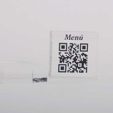 QR RESTAURANT imprimé sur plaques de méthacrylate