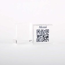 QR RESTAURANT imprimé sur plaques de méthacrylate