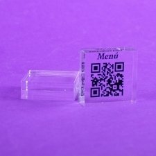 QR RESTAURANT imprimé sur plaques de méthacrylate