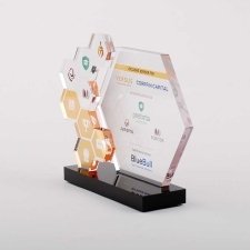 Trophée en méthacrylate BLUEBULL