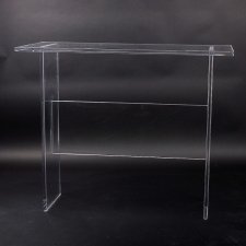 Table en plexiglas avec plaque TRANSVERSALE