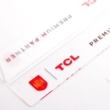 Présentoir porte visuel en plexiglas TCL