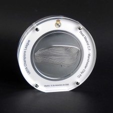 Bloc médaille R Madrid CF en méthacrylate