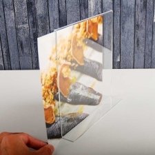 Porte Visuel plexiglas DEUX FACES