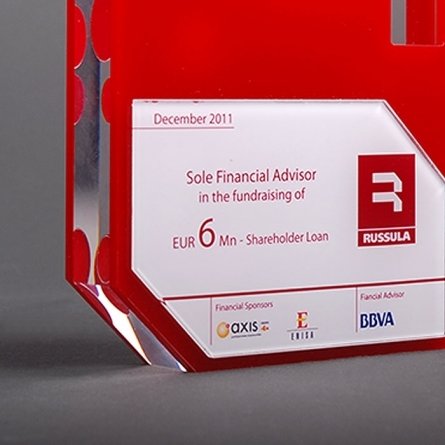 Tropheé plexiglas RUSSULA