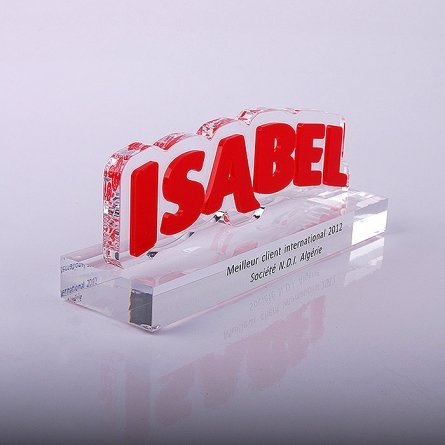 Tropheé plexiglas ISABEL