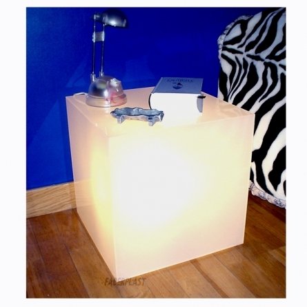 Lampe-Table de Nuit LUMINIS plexiglas blanc