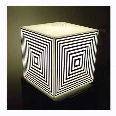 Lampe CUBE plexiglas blanche