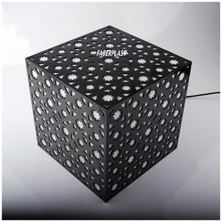 Lampe HANDER plexiglas transparent et noir