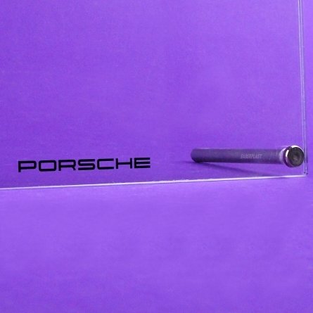 Porte visuel plexiglas PORSCHE