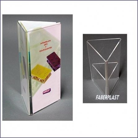 Porte Visuel Plexiglas 3 FACES