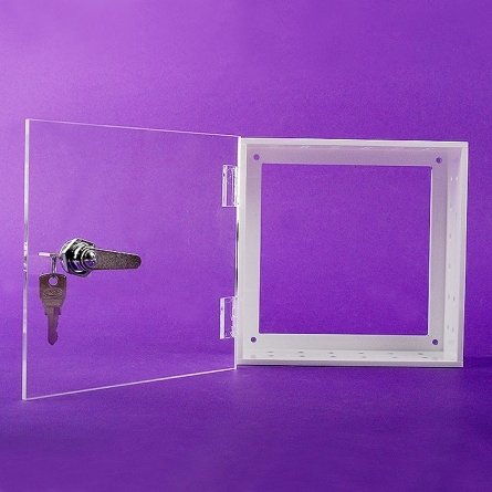 Coffres forts plexiglas THERMOSTAT blanc et transparent