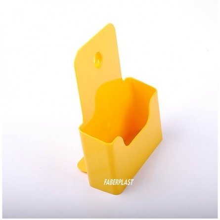 PORTE BROCHURE ACRYLIC POLYSTYRENE JAUNE A5 VERTICAL