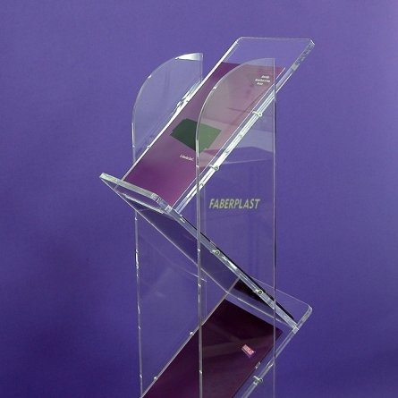 Porte Brochures plexiglas ESCALIERS