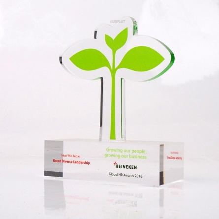 Tropheé Plexiglas Heineken