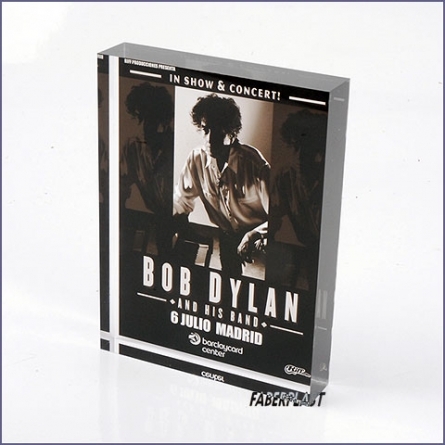 Bloc Plexiglas Bob Dylan
