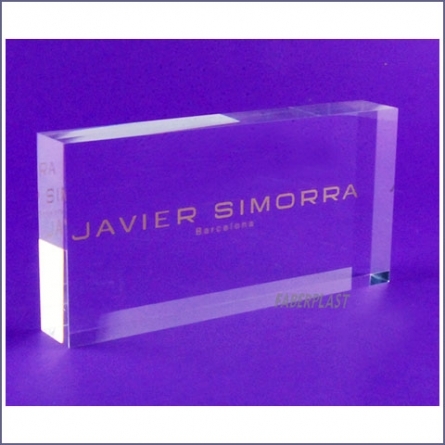 Bloc Plexiglas Javier Simorra