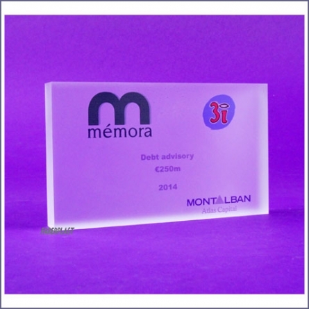 Bloc Plexiglas Mémora