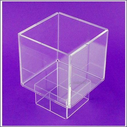 Cube Plexiglas Porte Visuel Eleve