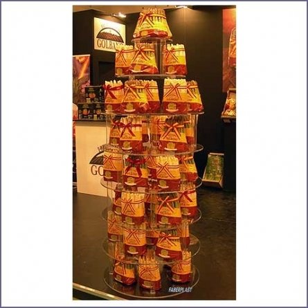 Présentoir Plexiglas Produits Nourrir Golbano