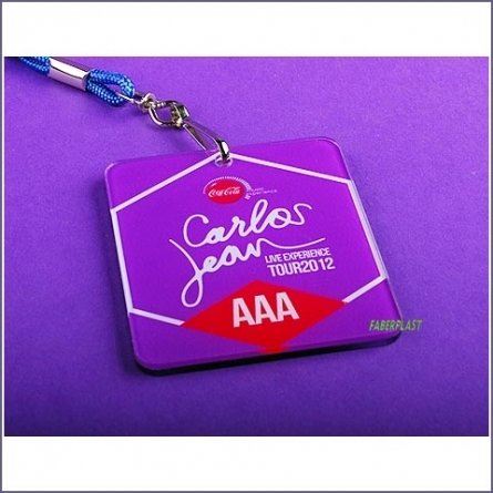 Badge Plexiglas Carlos Jean