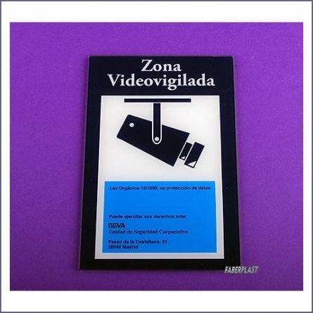 Plaque Plexiglas Intérieur Bbva