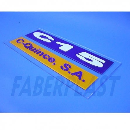 Plaque Plexiglas C15