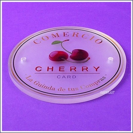 Plaque Plexiglas Comercio Cherry 